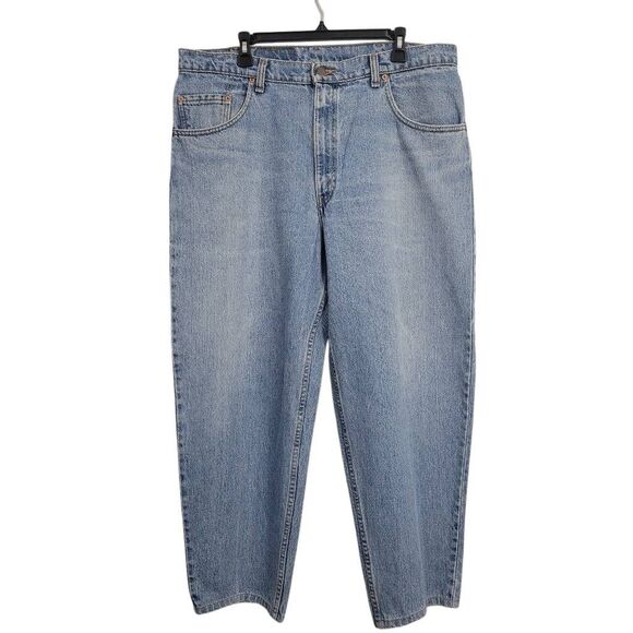 Vintage 90s Levi's 560 Loose Fit Tapered Leg Denim Jeans Sz 38x28.5‎ Light Wash - Picture 1 of 11